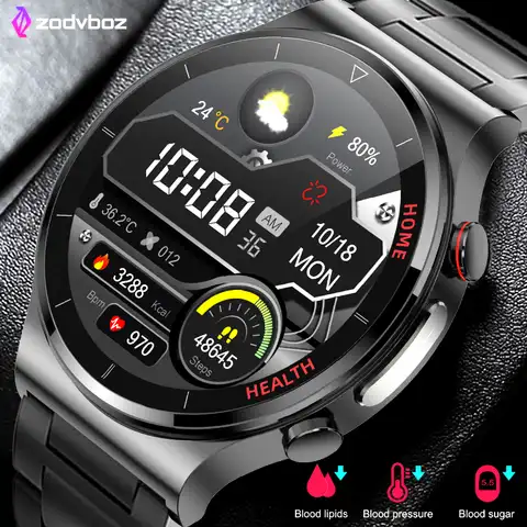 2022 лазерное лечение три высоких Смарт-часы мужские ЭКГ PPG пульсометр артериальное давление трекер здоровья Смарт-часы для Huawei Xiaomi