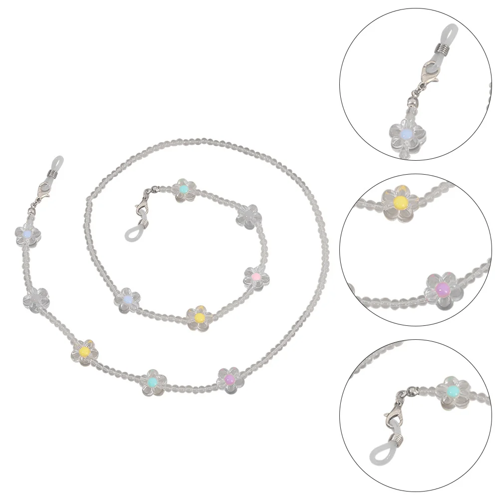 

Fashion Sunglasses Plum Blossom Chain Mask Hanging Anti-lost Lanyard Sweater Multi-purpose