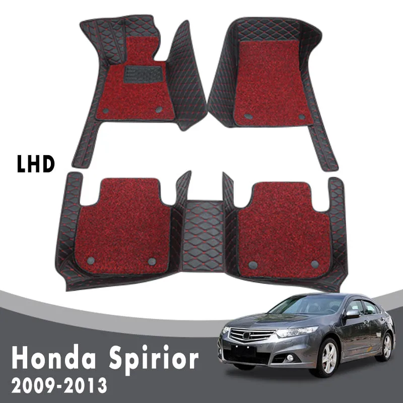 

Luxury Double Layer Wire Loop Carpets For Honda Spirior 2013 2012 2011 2010 2009 Car Floor Mats Accessories Protector Covers