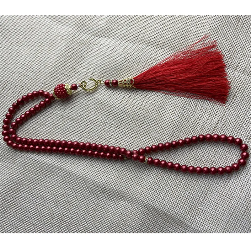 6 мм 99 бусин хрустальные молитвенные бусины браслеты Tasbih Tasbeeh Masbaha Аллах Мухаммед