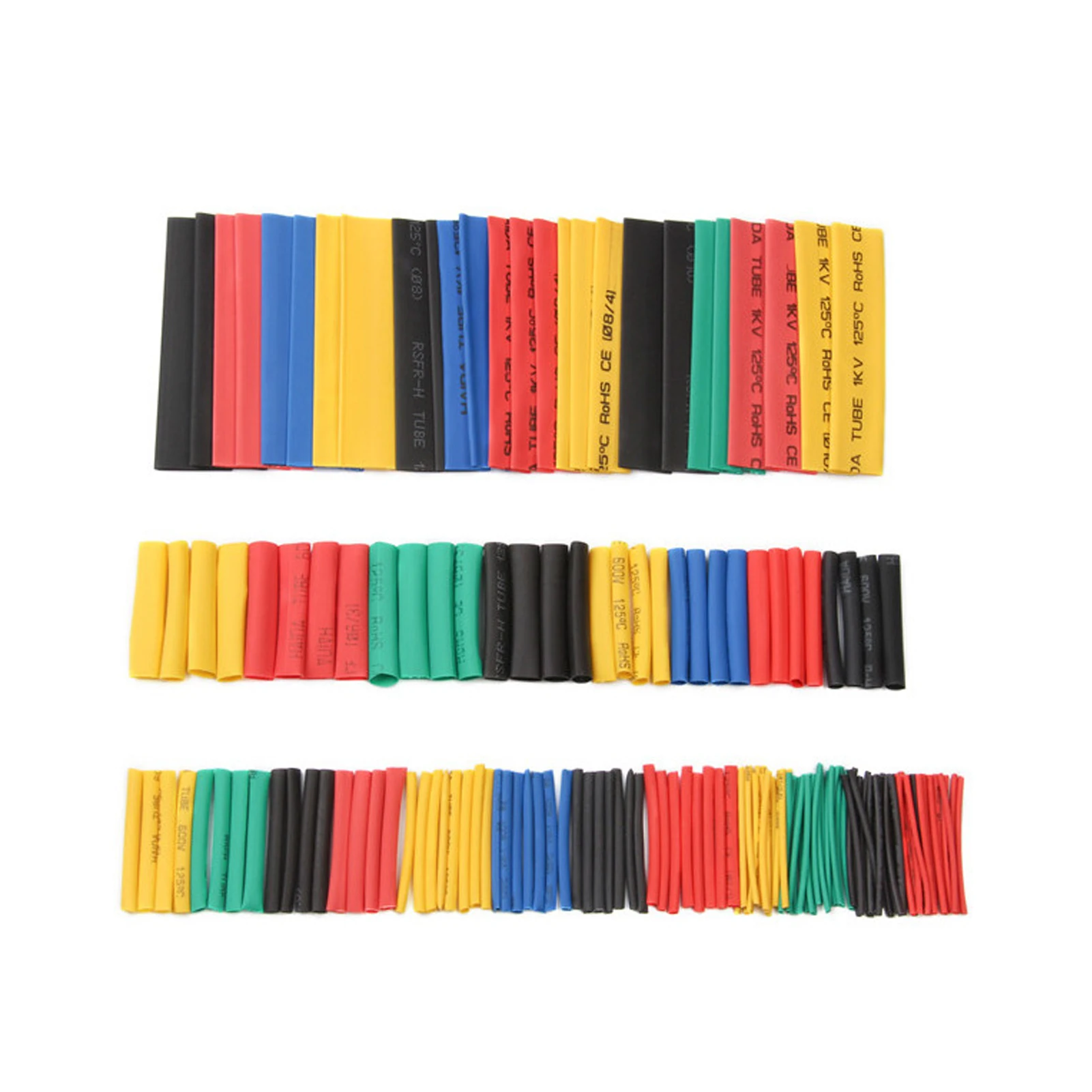 

164Pcs Heat Shrink Tubing Set 2:1 5 Color Heat Shrink Tube Wire Wrap Kit Insulation Protection Assorted Heat Shrink Tubing