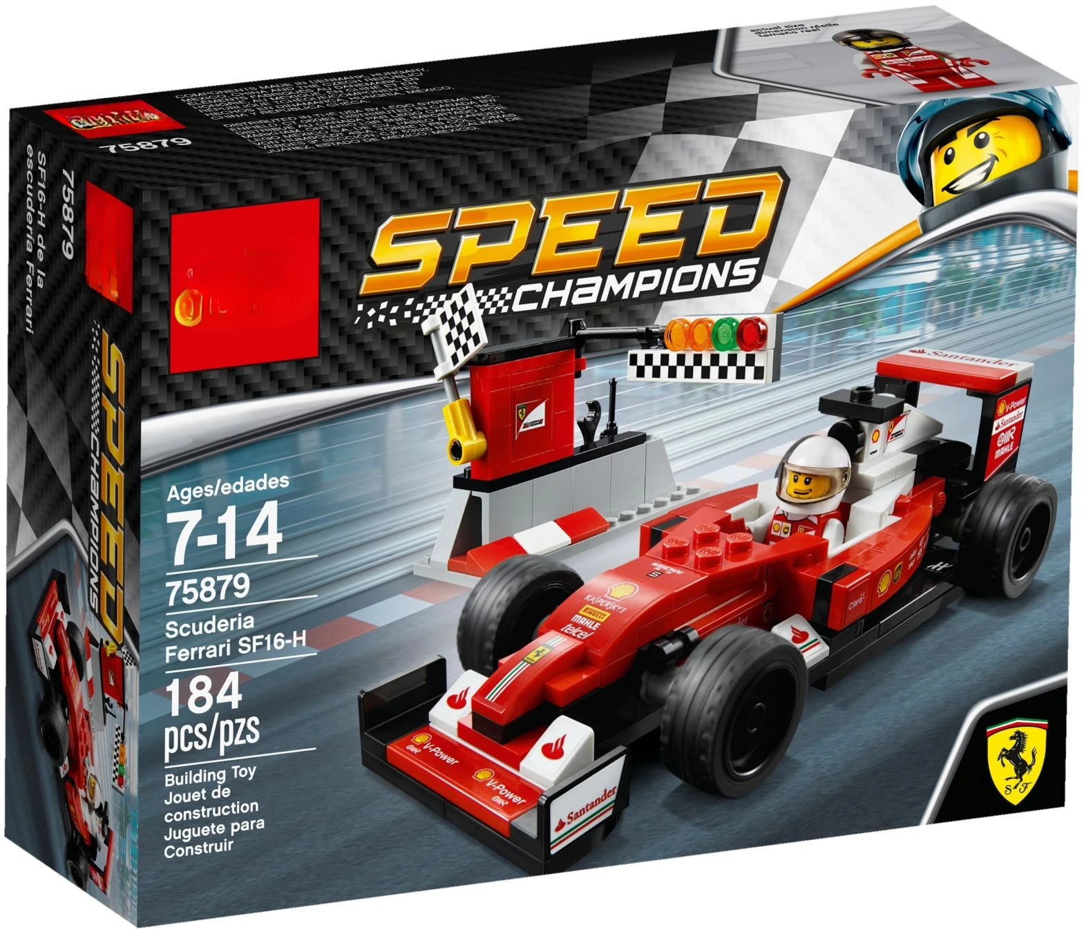 184 шт. Scuderia Ferrari SF16-H 75879 строительный блок серии Super Racing 10778 кирпичей для детей