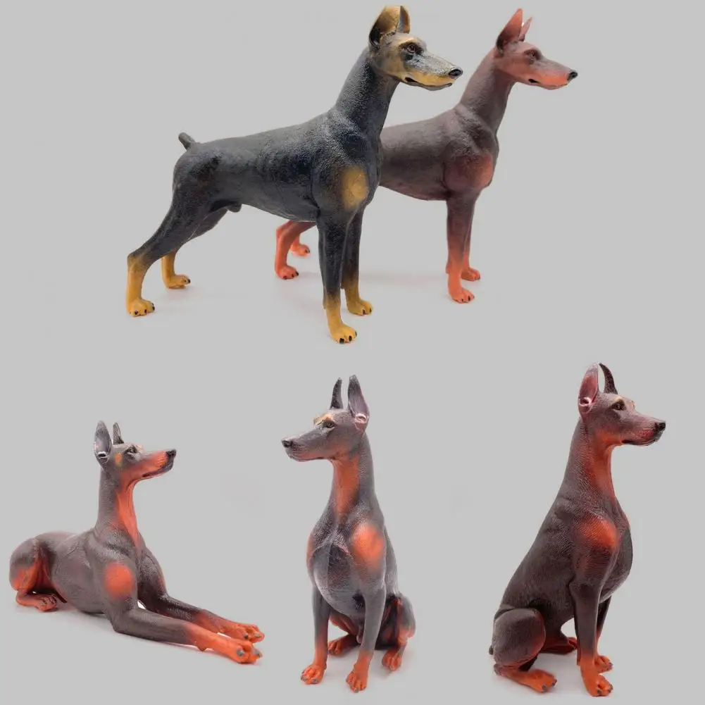 Полезная статуя Doberman Pinscher аксессуар для познавательных способностей модель