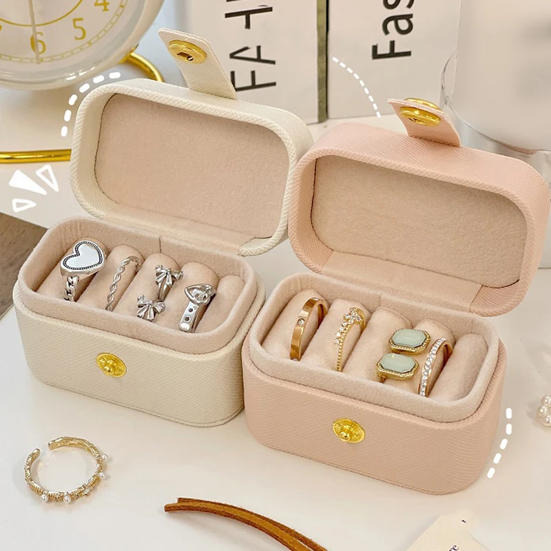 

Шкатулка для ювелирных изделий в европейском стиле, Женская шкатулка для ювелирных изделий из искусственной кожи, шкатулка для хранения ко...