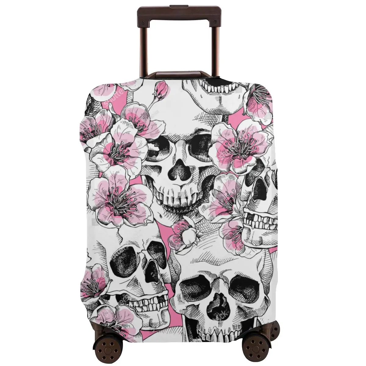 

Sugar Skull Travel Washable Luggage Protective Cover Luggage Protective Case Thick Zipper Case Protector Baggage