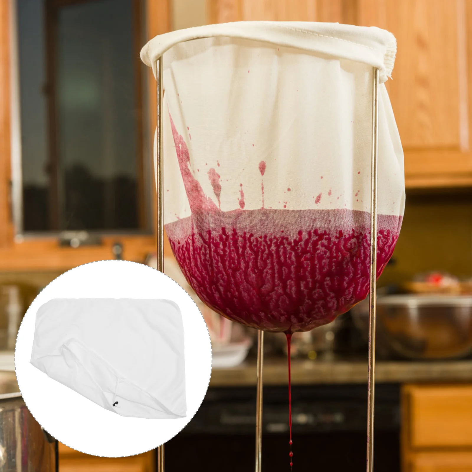 

Filter Bag Large Home Straining Juice Brew Gauze Food Strainer White Polyester