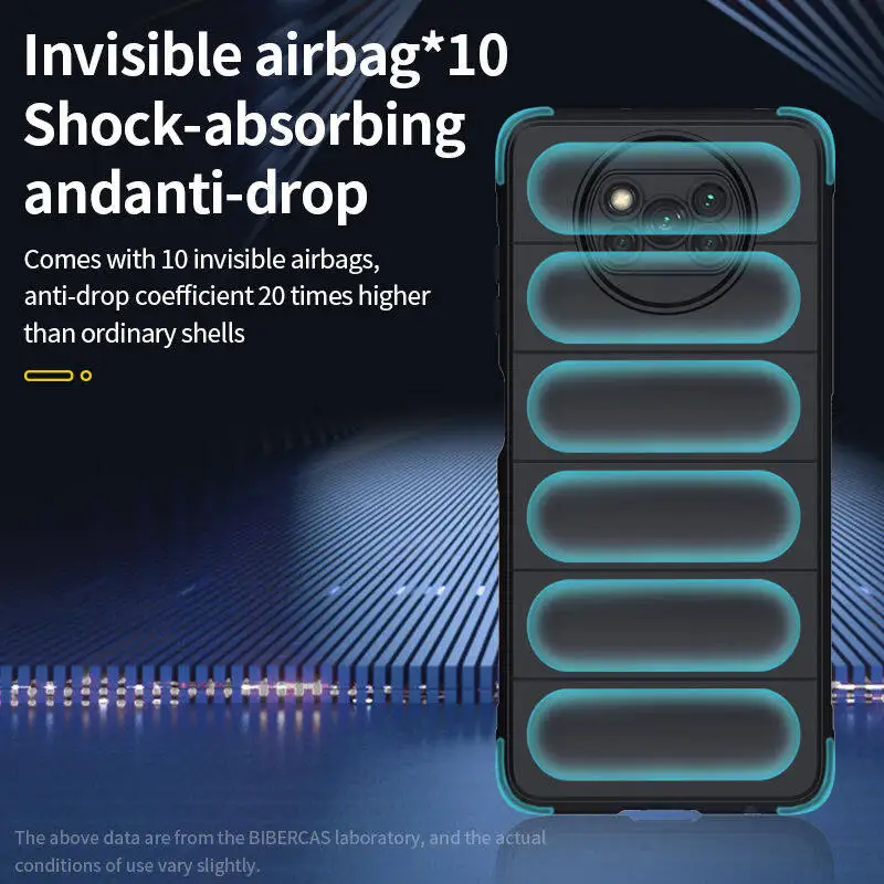 

For Xiaomi Redmi K40 K40S K50 Poco F4 F3 GT M4 X4 X3 NFC Pro Phone Case, Airbag Strong Anti Drop Protection Soft Slicone Cover