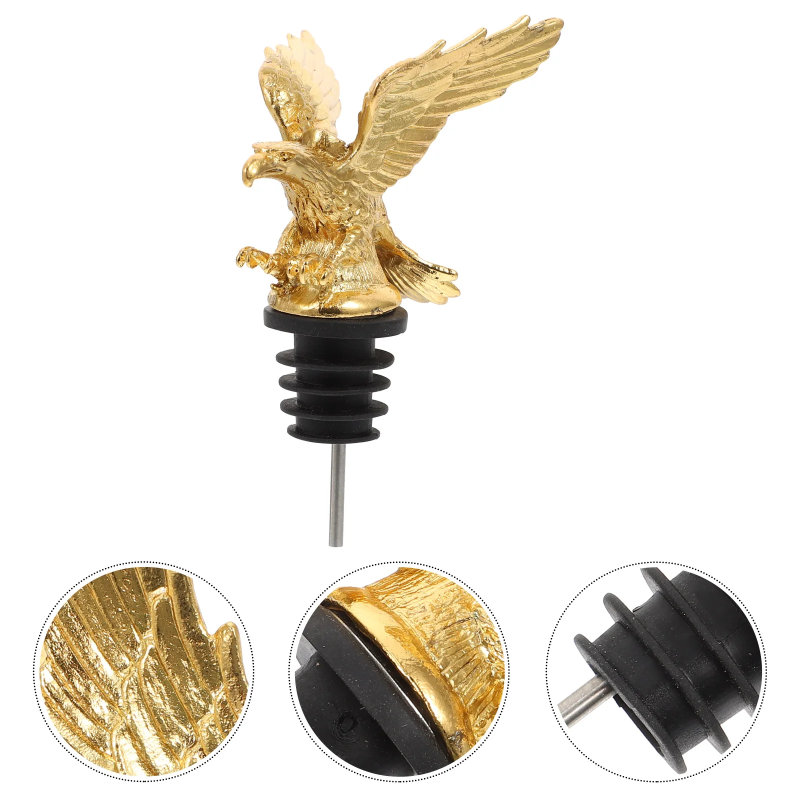 

Eagle Head Pourer Decorative Aerator Bottle Saver Preserver Bottle Pourer Champagne Stopper