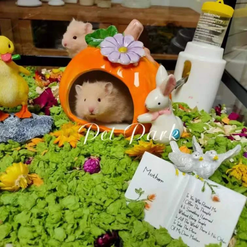 Симпатичный дизайн Керамическая Тыква маленькие животные хомяки крыса клетка