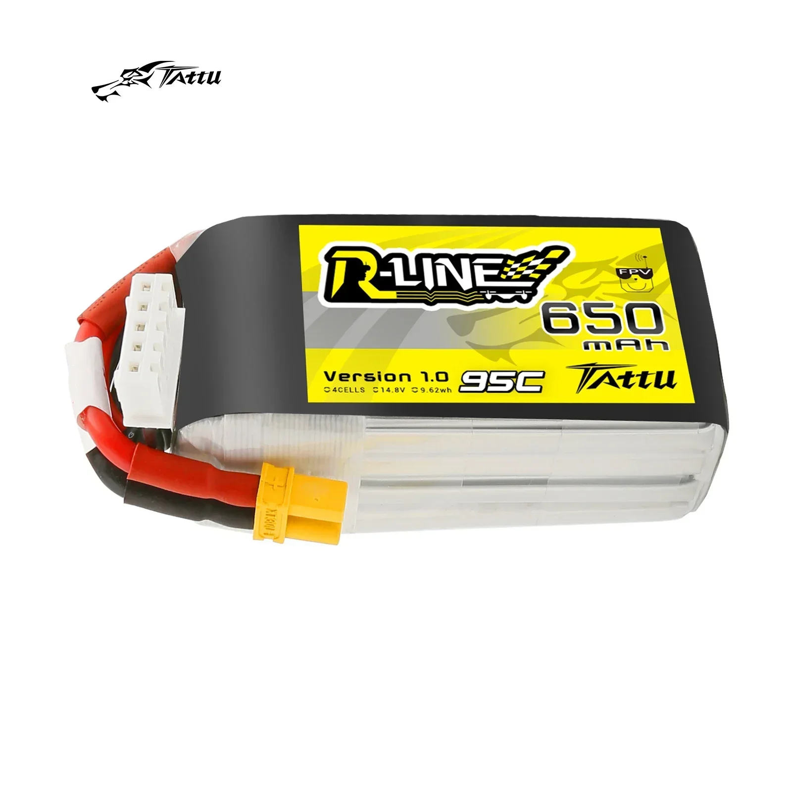TATTU 95C 14 8 В 650 мАч Lipo 4s аккумулятор с разъемом XT30 RC Power для небольшой рамы дрона
