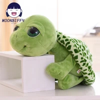 1pc 20cm super green big eyes stuffed tortoise turtle animal plush baby toy gift kawaii pillows