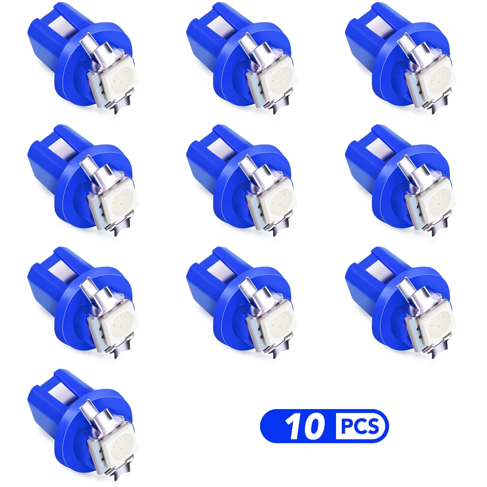 10 шт. T5 B8.5D 509T B8.5 Smd Автомобильная светодиодная лампа для BYD M6 G3 G5 T3 13 F3 F0 S6 S7 E5 E6