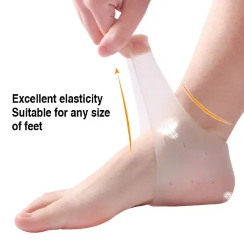 Protective Silicone PLANTAR FASCIITIS Heel Spur Ankle Gel Support Pain Relief Moisturizing Gel Heel Inserts
