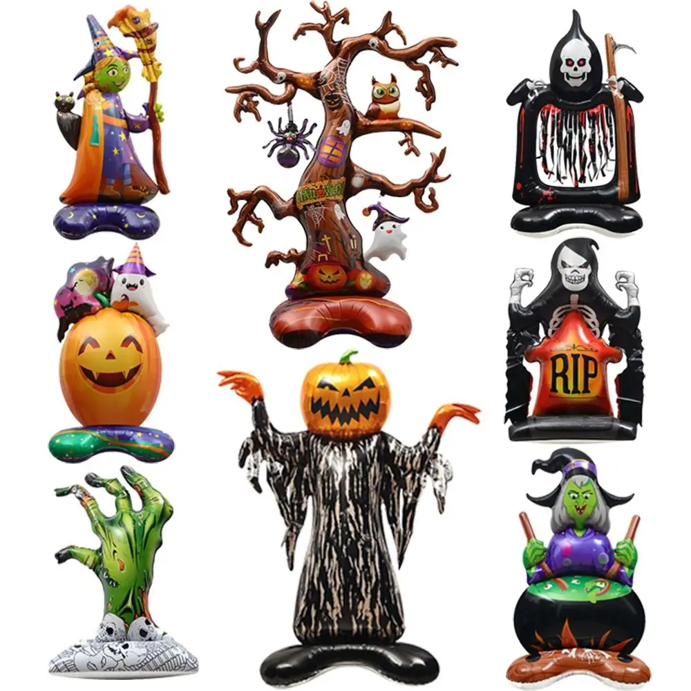 

Party Props Halloween Foil Balloon Aluminum Film Inflatable Pumpkin Witch Balloons DIY Kids Toy Halloween Animal Balloon