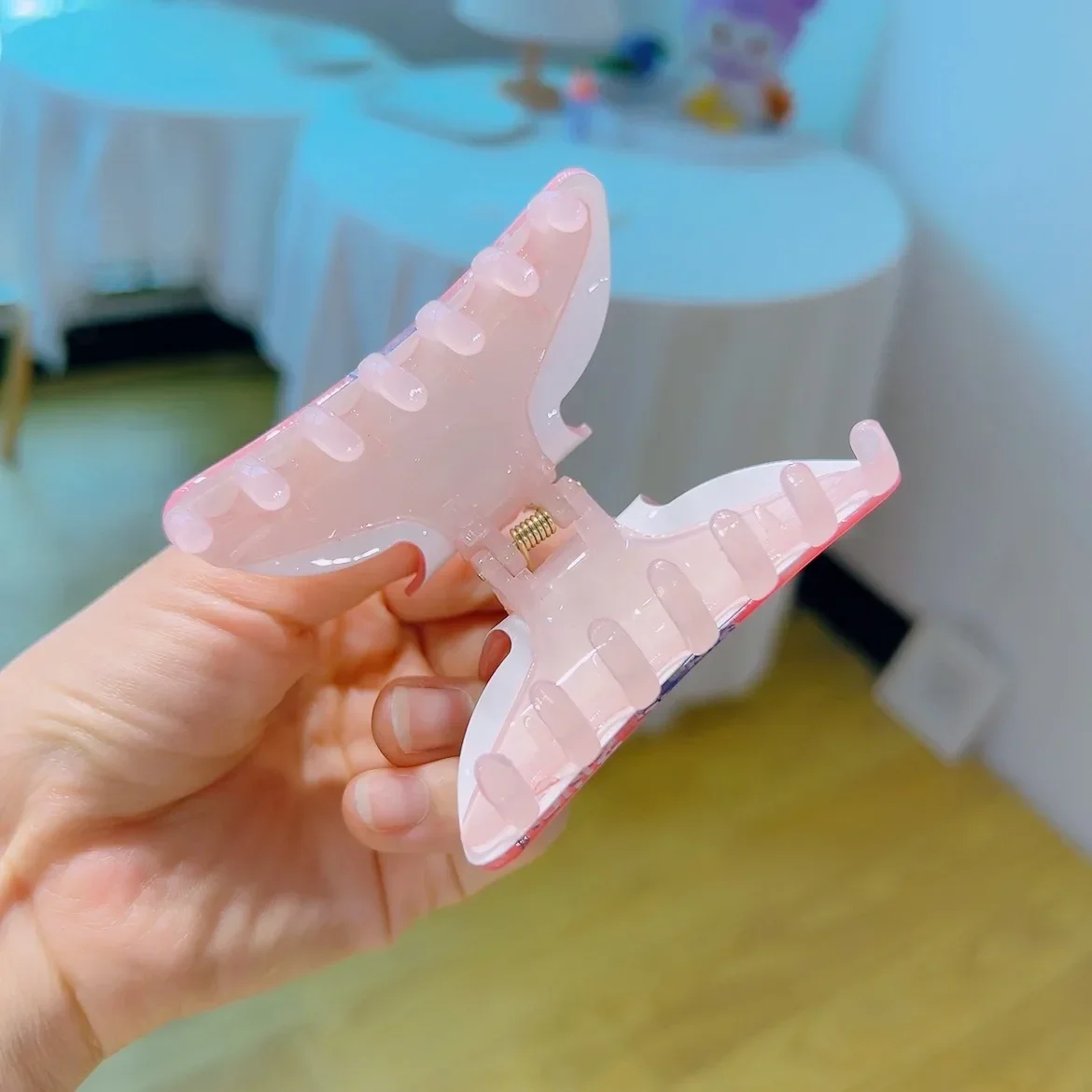 6 стильная акриловая заколка для волос Disney Stitch девочек сшитая аксессуар в виде