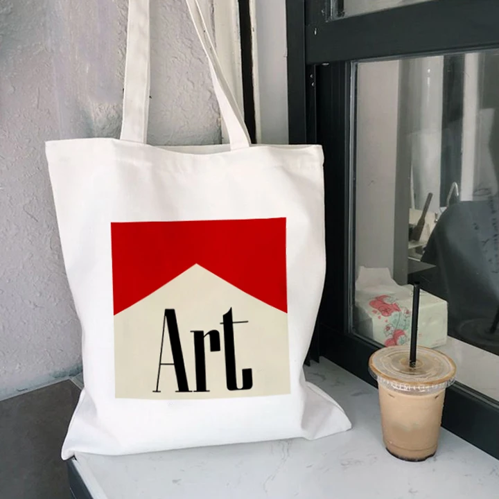 

Artistic Aesthetics Harajuku Women's Canvas Shoulder Bag Shopping Bag Student School Bag Handbag Girl Handbag Sail Bag