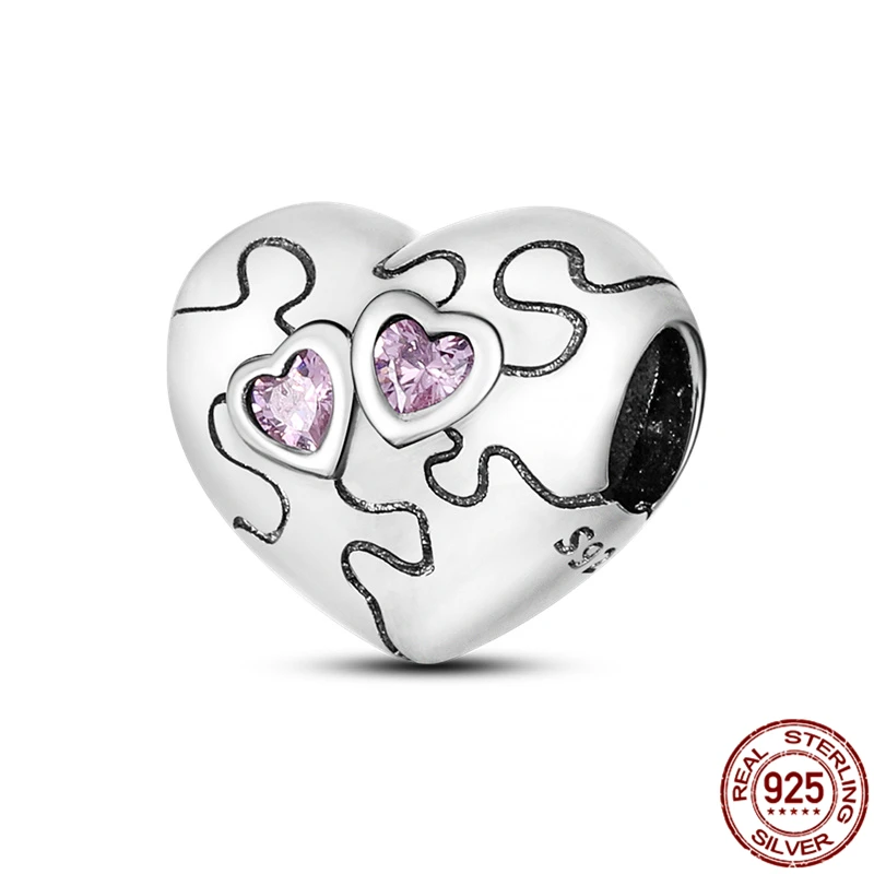 

Hot Sale 100% 925 Sterling Silver Electrocardiogram Charms Beads Fit Original Pandora Bracelet Bangle For Women Jewelry Gift