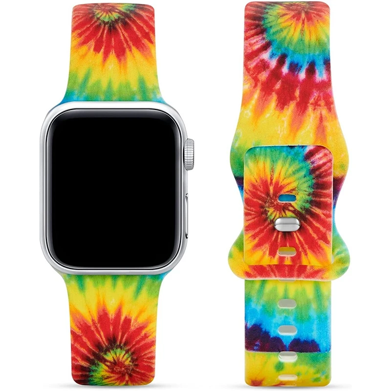

Cute Cartoon Smart Sports for Apple Strap 38mm Compatible with Colorful Soft Silicone Replacement Strap for Iwatch 7 6 5 4series