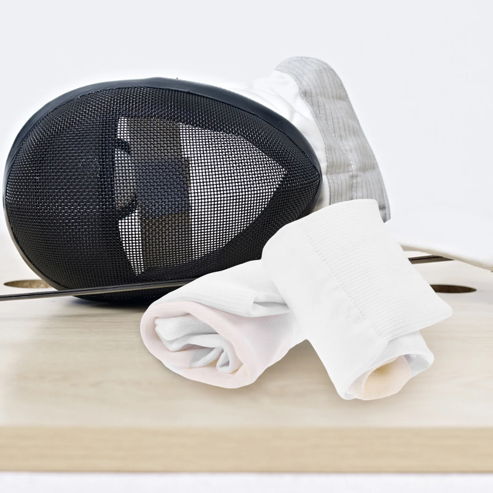 Носки для фехтования белые футбольные трубки мужские гольфы спортивные чулки