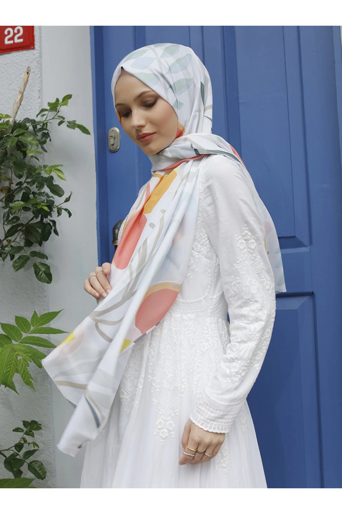 

WOMEN HIJAB SHAWL ACCESSORY SCARF COTTON MEVSİMLİK GIFT OLIVE DALI