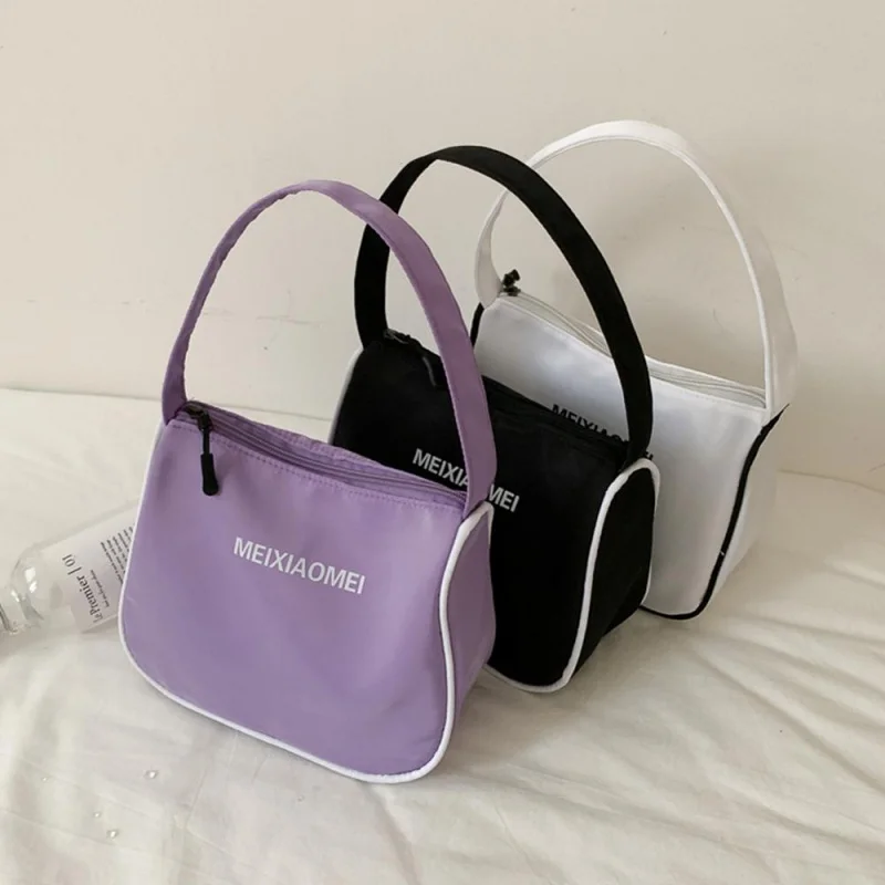 

Simple leisure Nylon Small Shoulder Bags For Women Classic Wild Handbag Mini Totes Clutch Female Underarm Bags