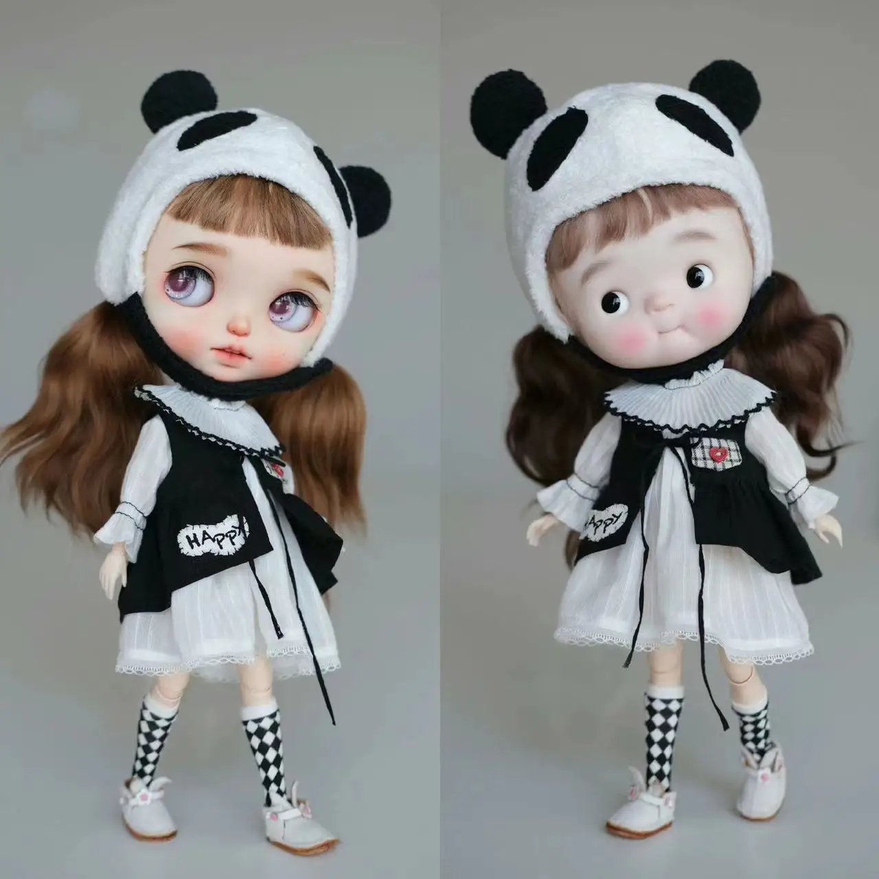 

BJD Blythe Clothes Panda suit dress Suit 1/6 30cm Dolls (Fit Pullip,Ob24, Licca、qbaby、ICY, JerryB, 1/6 Doll)