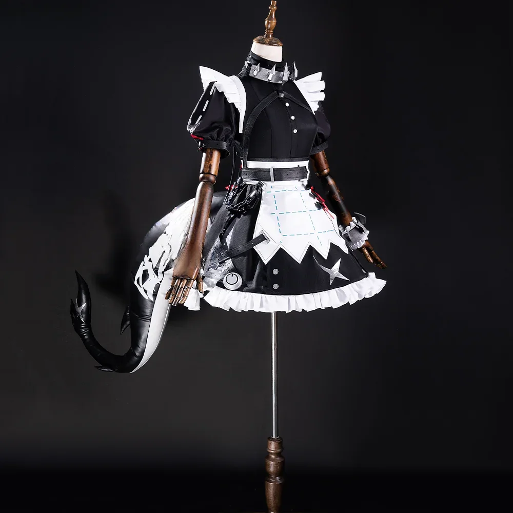 Zenless Zone Zero Ellen Joe косплей парик платье горничной униформа хвост Виктория уборка