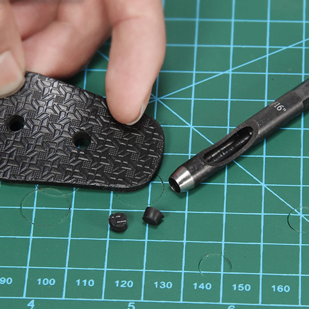 

Punching Tool Hollow Hole Punches 1/4''(6.35mm) Hex 71mm Black Carbon Steel Gasket Cutter For Plastic Rubber Punching