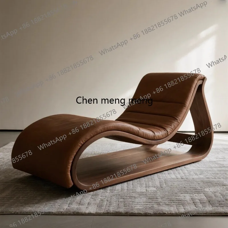 Фото Новое кресло-шезлонг из массива китайского ореха, кресло Тайфэй, диван для гостиной, одноместное кресло-реклайнер №2