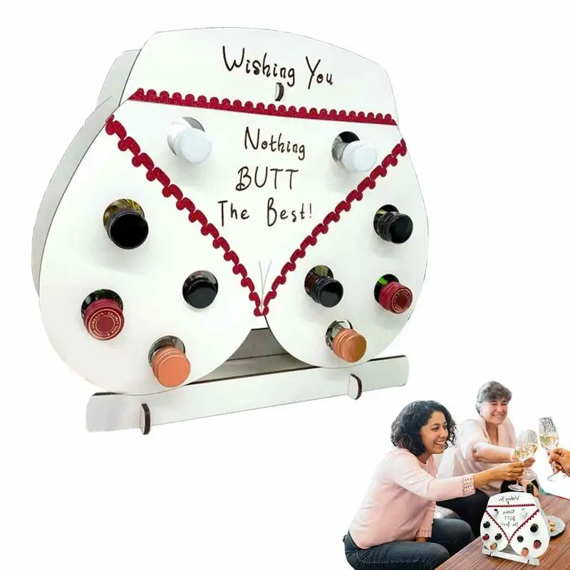 

Christmas Wine Bottle Holder Wine Bottle Rack With Creative Hip Shape Wine Storage Racks Wine Racks Countertop Uniquie Ornament