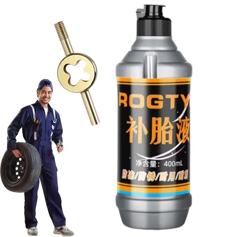 

Car 400ml Tire Sealant Auto Tire Repair Supplies Automobile Non-destructive Fast Flat Tire Repair kit For Small & Medium Wheeled