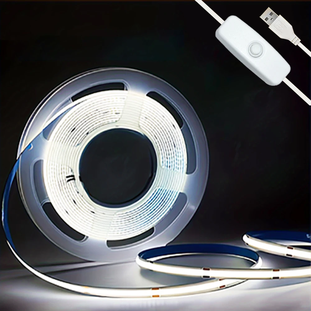 

LED-лента Mikenoon USB 5V тёплый белый/белый 320 светодиодов/м