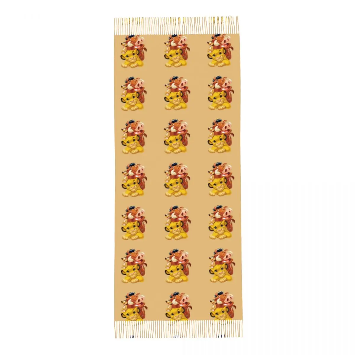 Индивидуальная искусственная мягкая шаль с мультяшным рисунком Hakuna Matata Король