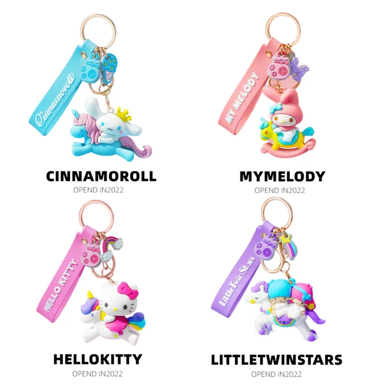 

Sanrio Корица Kuromi Мелодия брелок для ключей сумка кулон симпатичный креативный автомобильный брелок для ключей кольцо