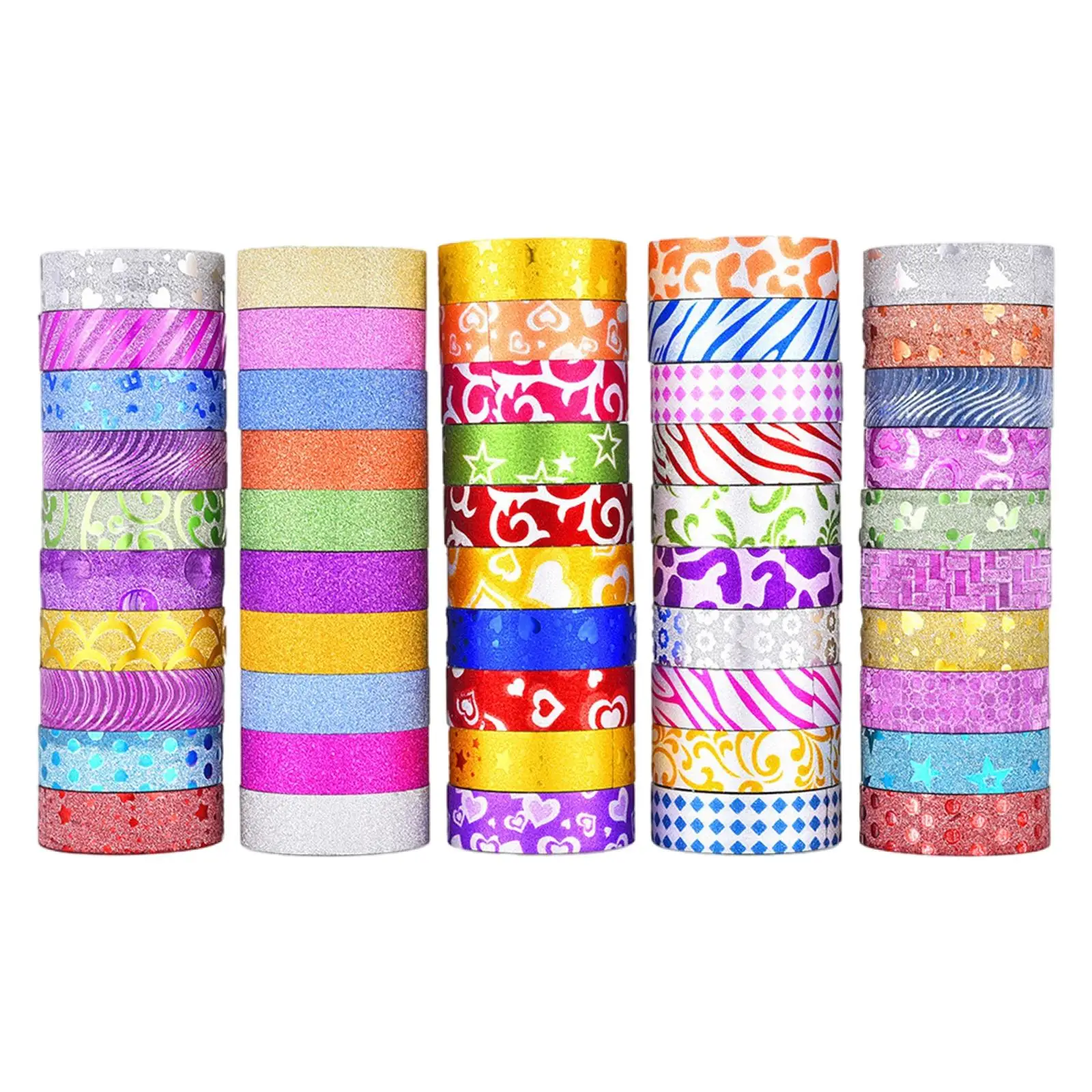 

Washi Tape Set Scrapbooking Masking Tape Luminous for Kids Stationery Supplies Xmas