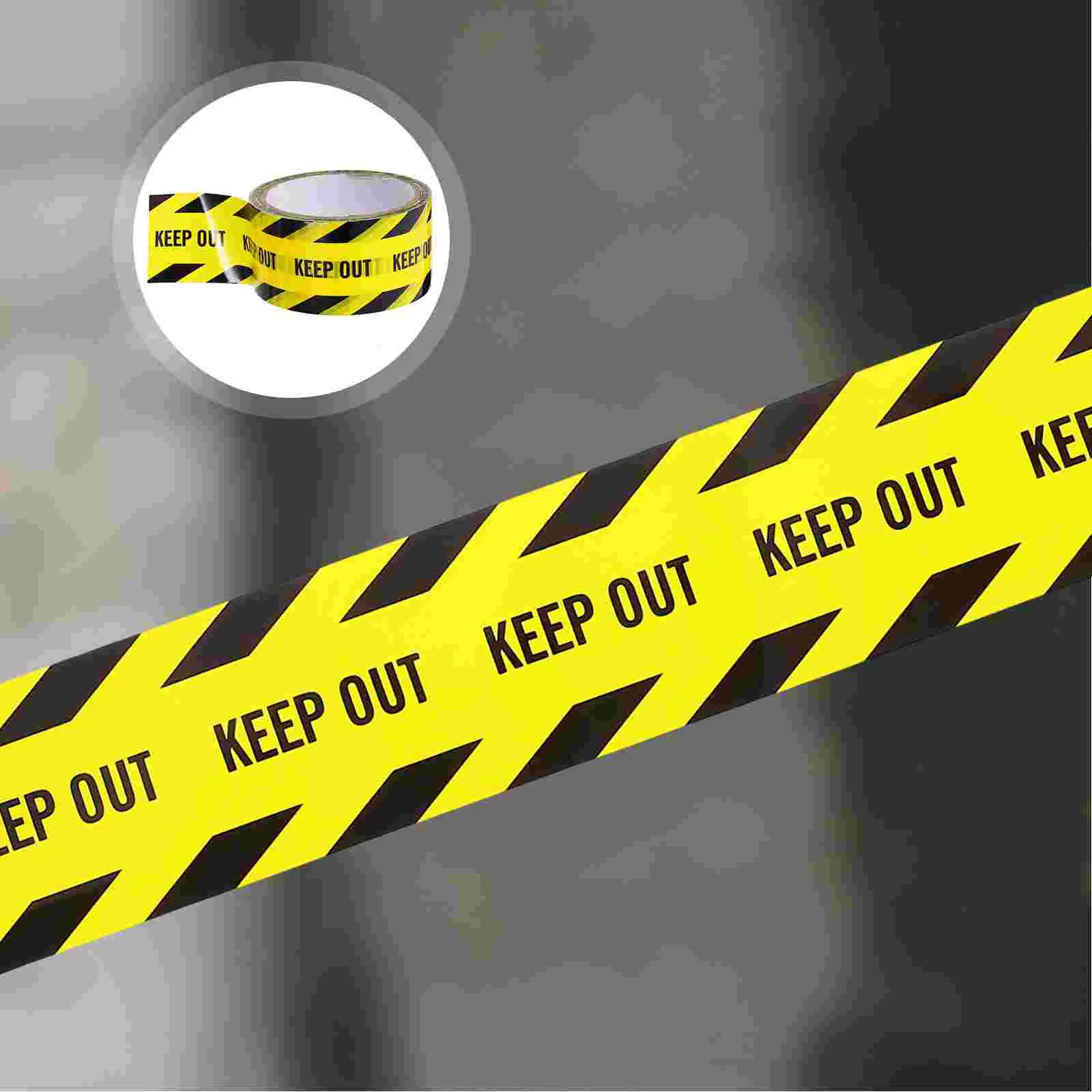 

Safety Tape, 82 feet- Bright Yellow w/ Black for Best Readability- Maximum Visibility- Designed for Danger/ Hazardous Areas