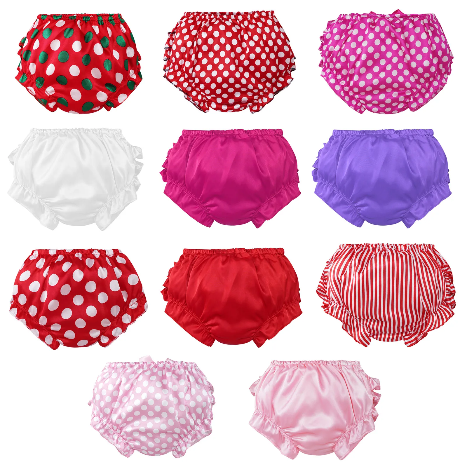 Summer Baby Girls Bloomers Newborn Diaper Cover Baby Pants with Ruffles Bowknot 0-4 Years Girl Shorts Bottoms Toddler Panties