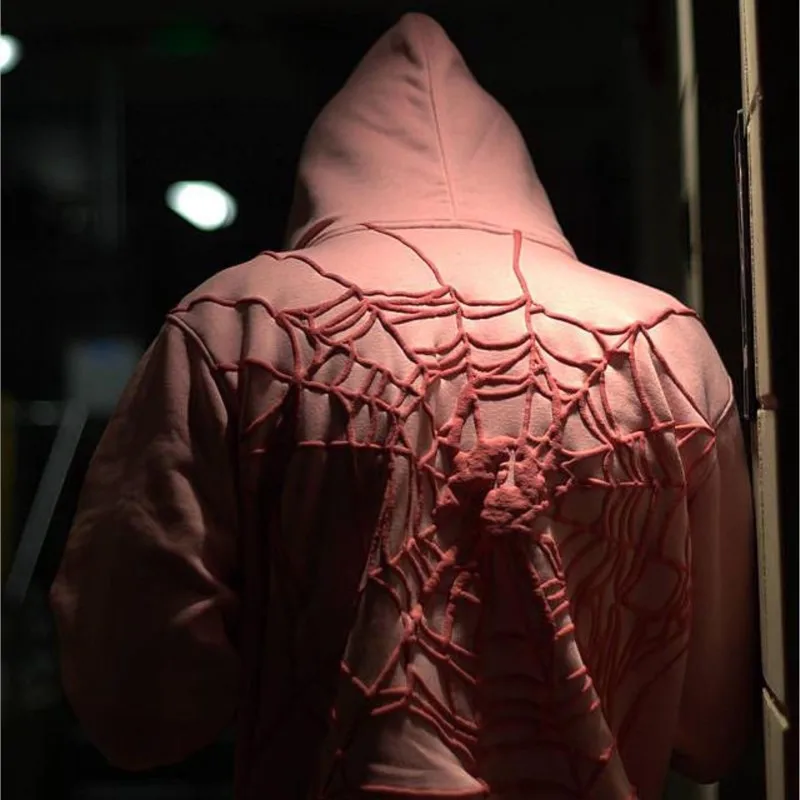 

Hip Hop Sweatshirt Hooded Punk Sport Coat Gothic Long Sleeve Zip Hoodie Y2k Jacket Men Oversized Grunge Clothes Streetwear 2022