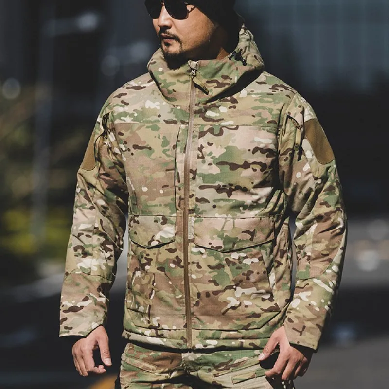 Winter Military Jacket Men Hooded Breathable Waterproof Tactical Army Camouflage Coat Airsoft Clothing Multicam Windbreakers