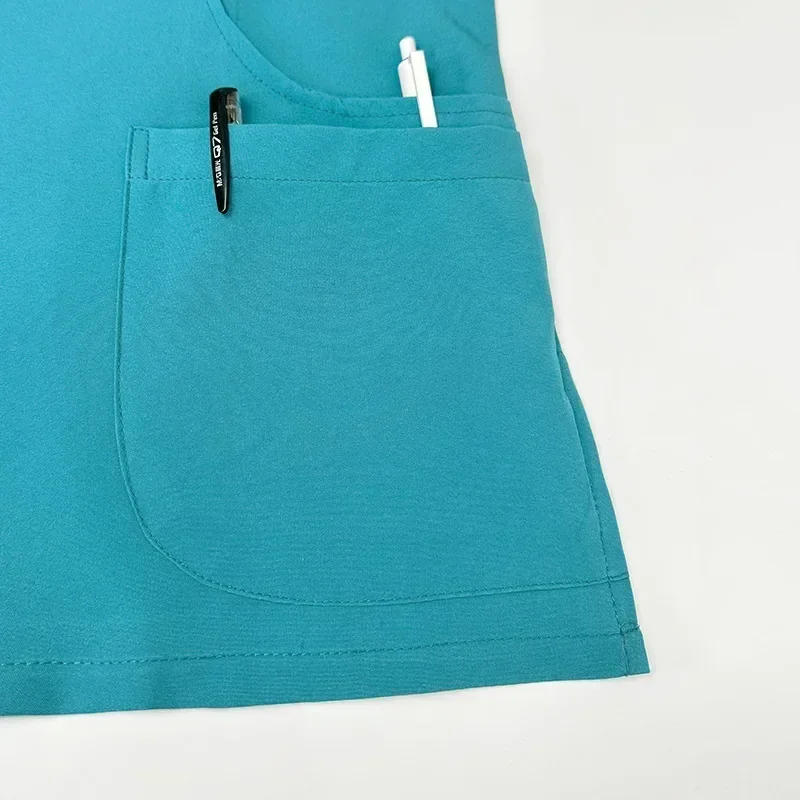 Унисекс медицинская Униформа с V-образным вырезом набор для медсестер женская