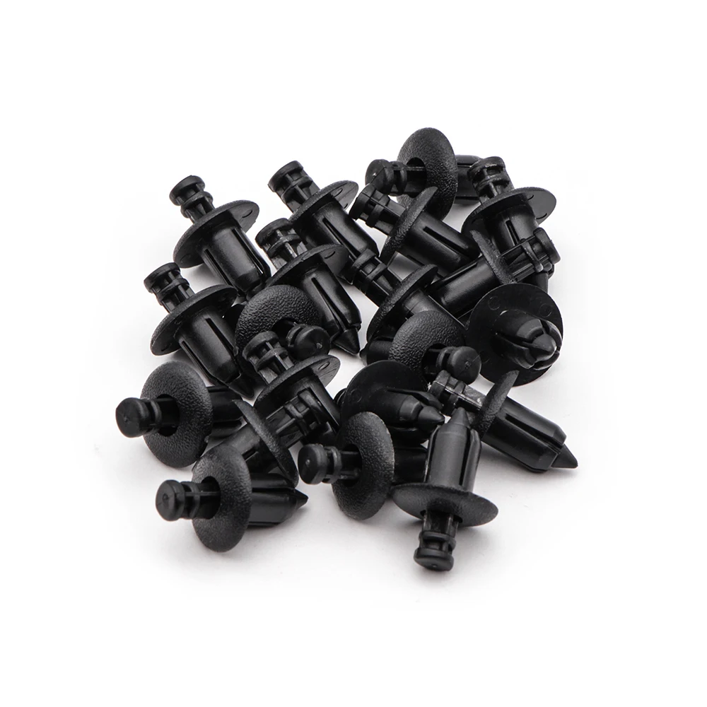 

20Pcs/Set 6mm 7mm 8mm Rivet Fairing Body Trim Panel Fastener Screw Clips Plug Kit Black For Honda Motorcycle Accessories Parts