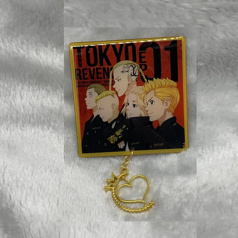 

Anime Tokyo Revengers Sano Manjiro Ryuguuji Ken Acrylic metal Pin Brooch badge