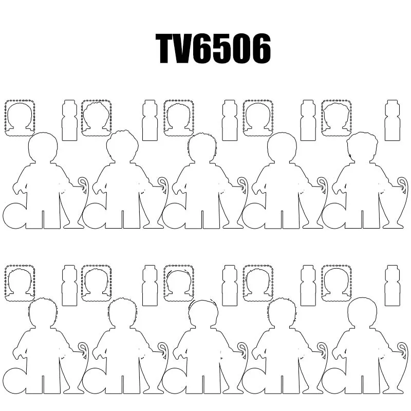 Популярные фигурки спортивных моделей конструктор для детей TV6506 TV7041 TV7042 TV7043 TV7044