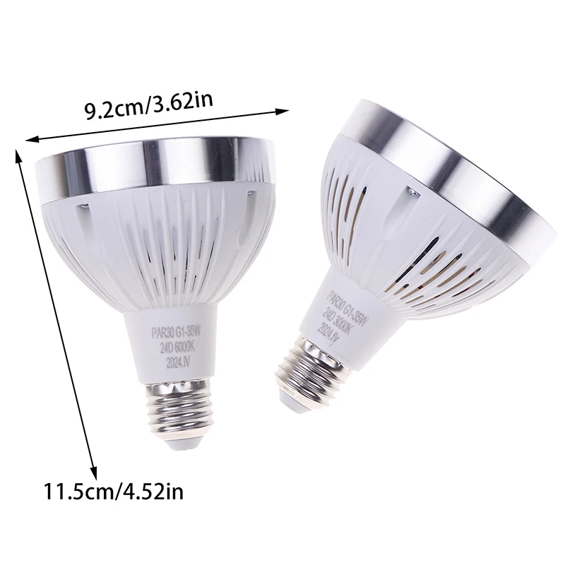 PAR30 LED E27 LAMP 220v Светодиодная лампа PAR Трековый светильник 35W 3000K 6000K Выставочный зал
