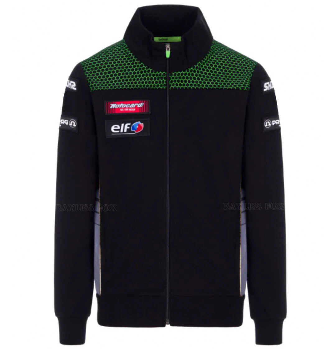 

Для Кавасаки гоночная команда мотоцикл езда мотоцикл зеленый черный сохраняет тепло свитер Спортивная одежда Мужская ветрозащитная куртк...