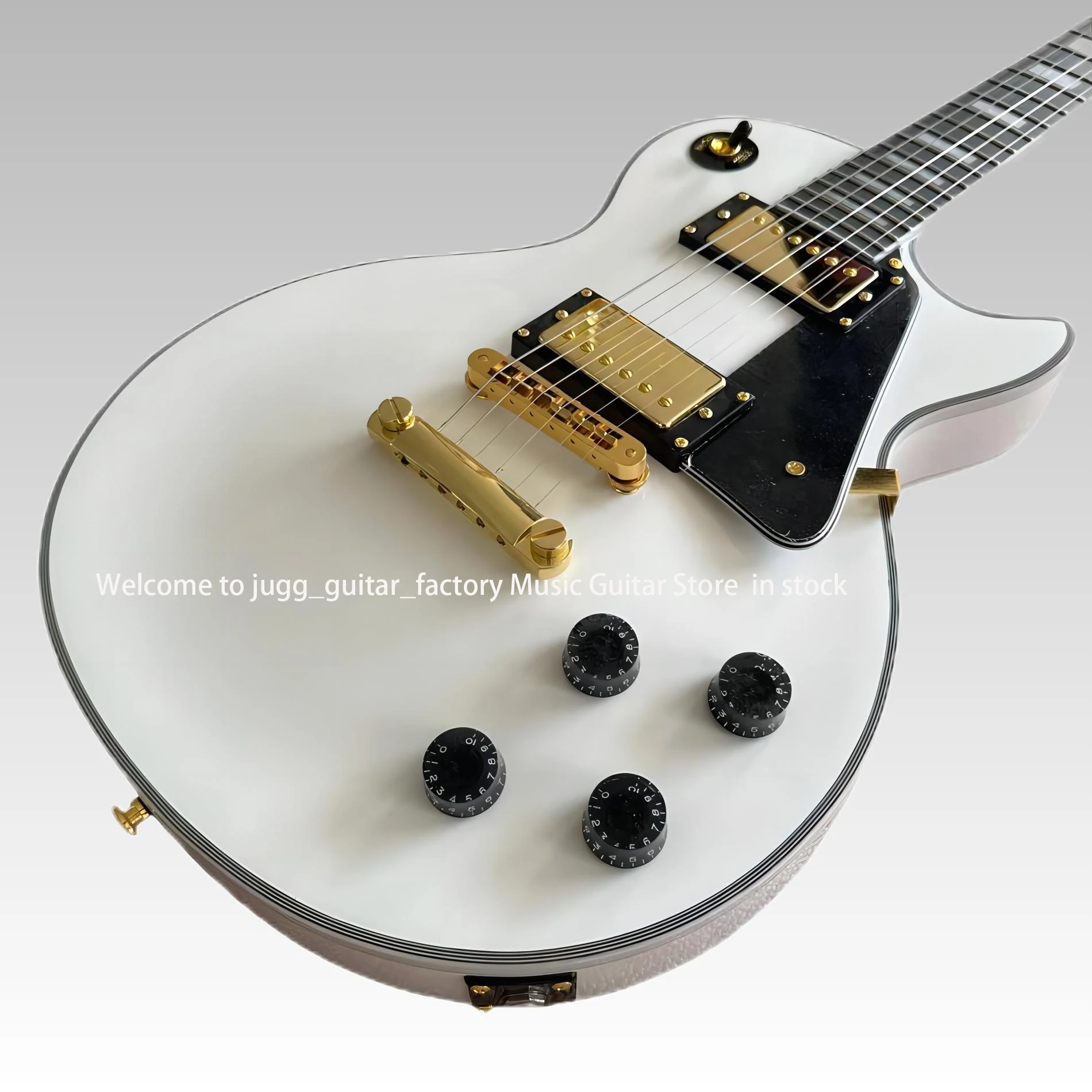 Электрогитара Made in China гитара с переплетом из черного дерева золотая фурнитура