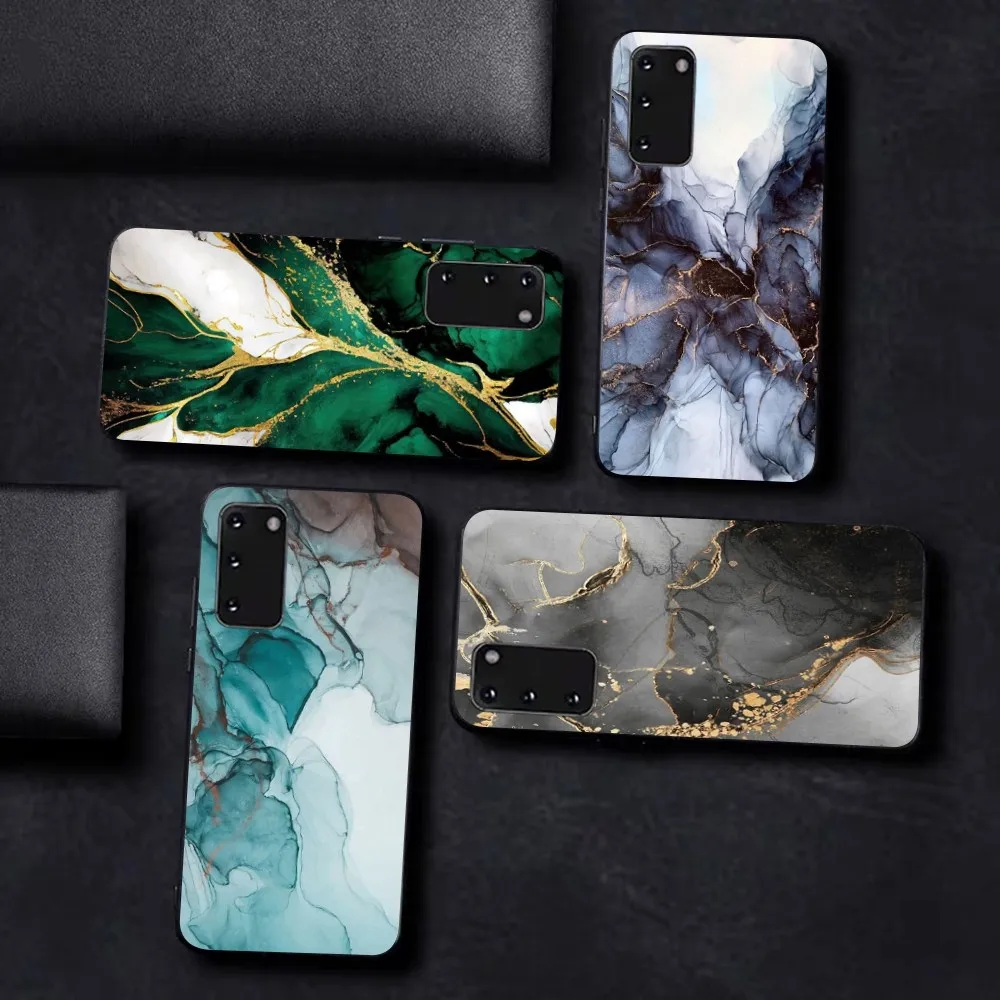 Мраморный чехол для телефона Samsung S 9 10 20 21 22 23 30 23plus lite Ultra FE S10lite Fundas