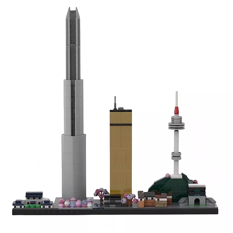 Фото Наборы Bricklink City Skyline Куала-Лумпур Макао Вашингтон Амстердам Кёто Сиэтл Сеуль Рим Вид на улицу Строительные блоки Игрушки №3