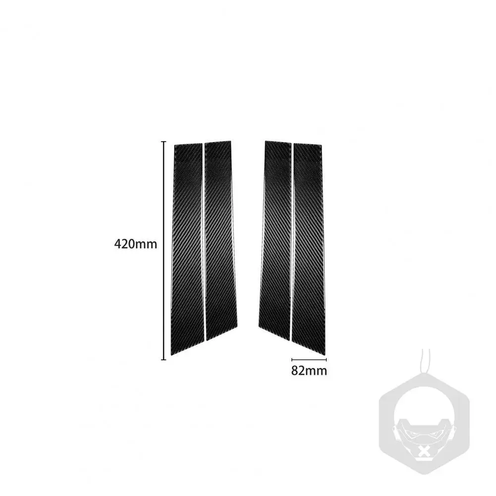 

1 Set Pillar Sticker Wear-resistant Compact Left Right Window Pillar Decorative Cover for INFINIT FX 2009-2013 QX70 2014-up