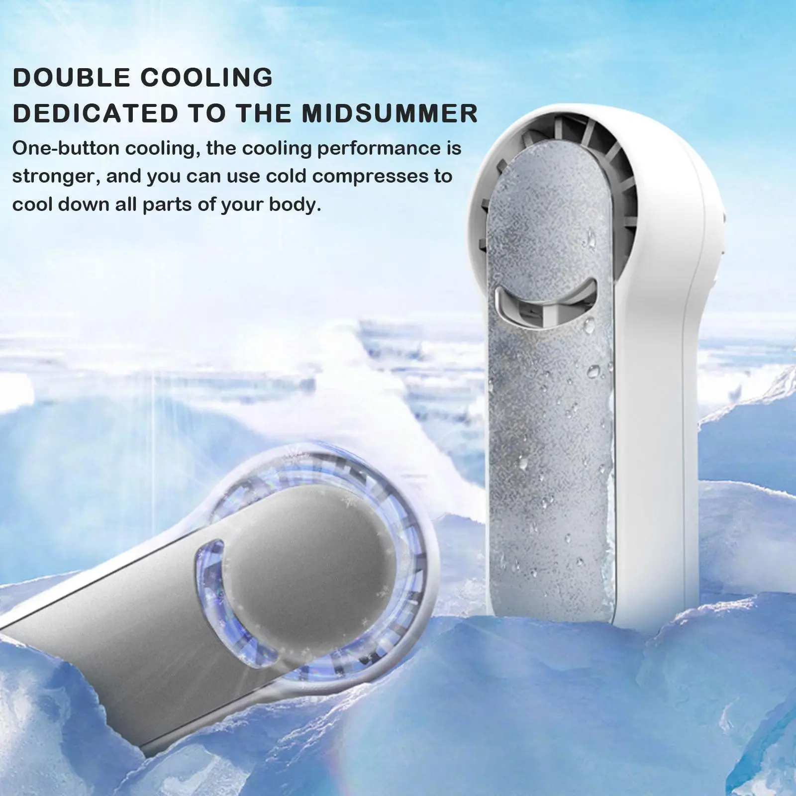 

Desktop Mini Fan Portable Air Conditioner Cooler Handheld Fans USB Rechargeable Electric Fan Outside Travel Artifact For Su F3T6